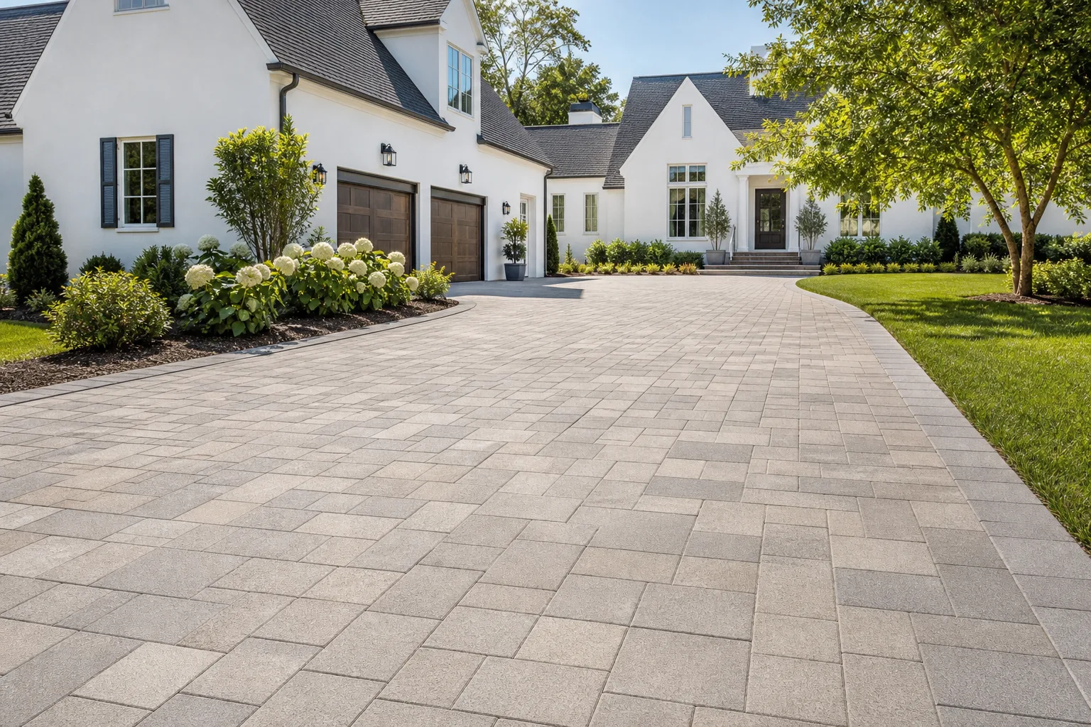 Driveway paver installation